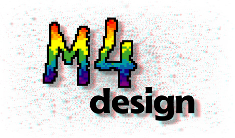The M4 Design Logo in 3D